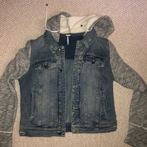 Free People denim/sweatshirt jacket